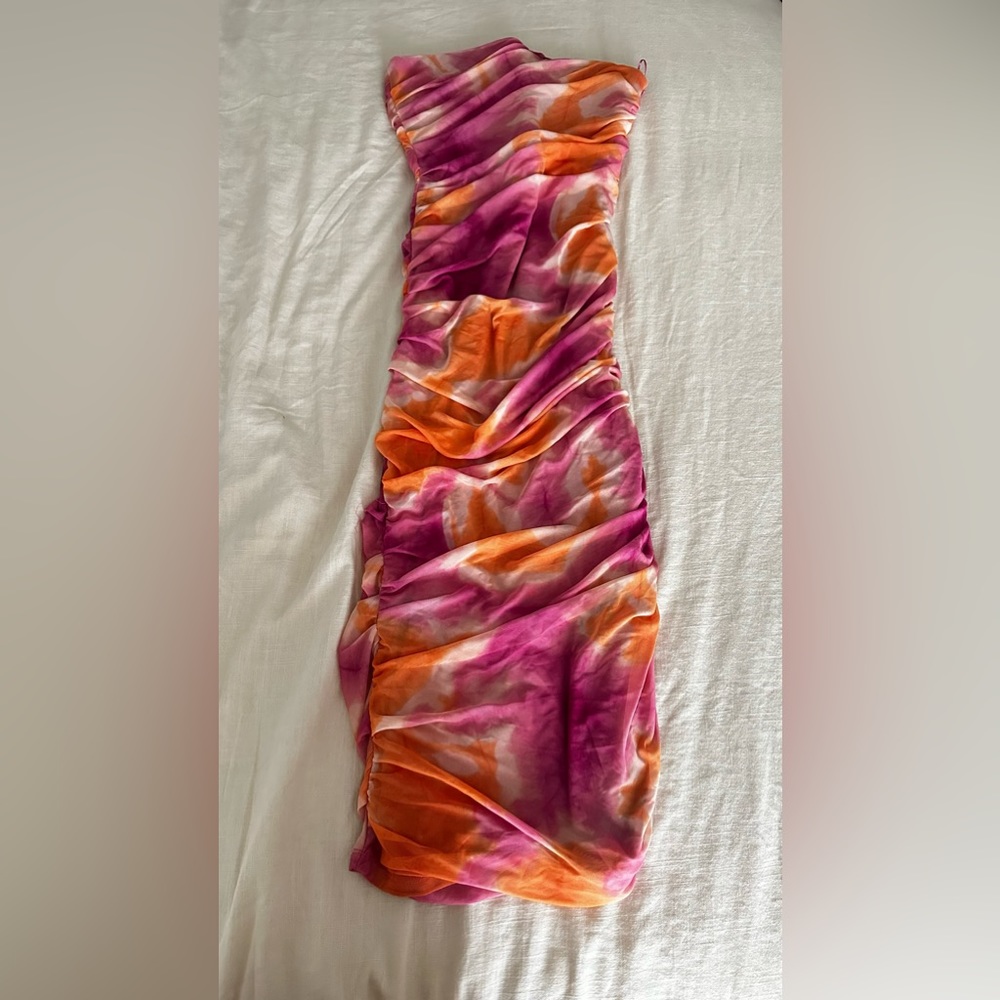ZARA Print Dress Tulle